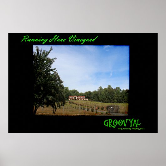 Running Hare Vineyard Poster (Vorne)