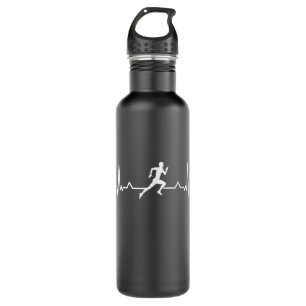 Running Heartbeat Runner Funny Gift Edelstahlflasche