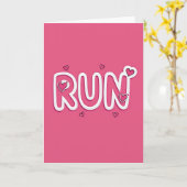 Running Hearts Karte (Gelbe Blume)