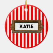 Running Holiday-Geschenk Keramik Ornament (Hinten)