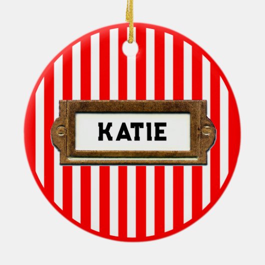 Running Holiday-Geschenk Keramik Ornament (Hinten)