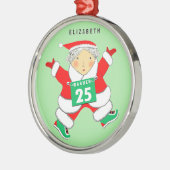 Running Holiday-Geschenk Ornament Aus Metall (Links)