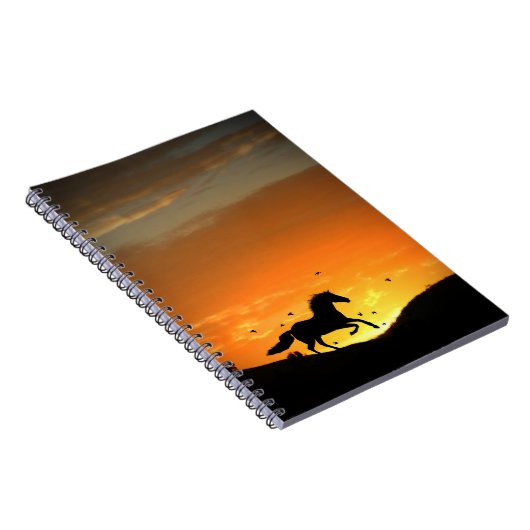 Running Horning Notebook Notizblock (Rechte Seite)