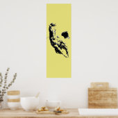 Running Horse Artwork Golden Yellowdoor Poster (Küche)