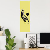 Running Horse Artwork Golden Yellowdoor Poster (Heimbüro)