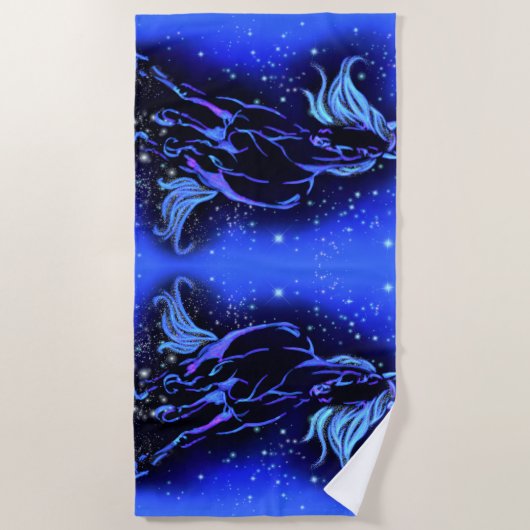 Running Horse Beach Handtuch (Vorderseite)