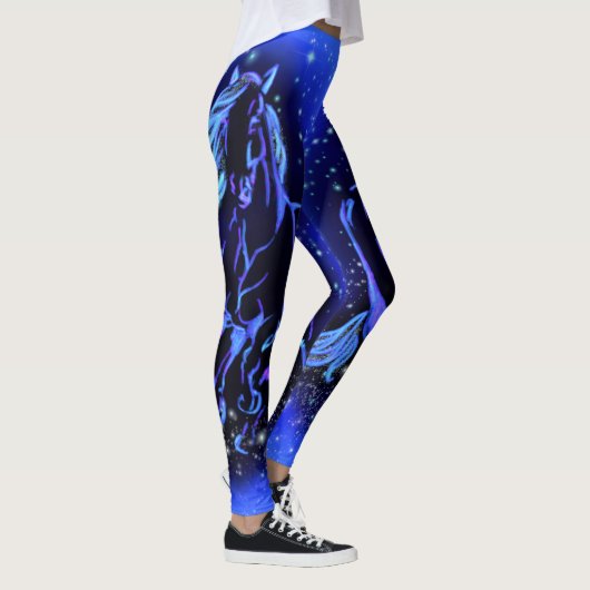 Running Horse Blue Leggings (Rechts)