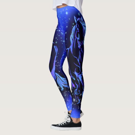 Running Horse Blue Leggings (Links)