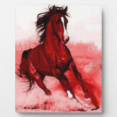 Running Horse Browny Red Artwork Fotoplatte (Vorderseite)