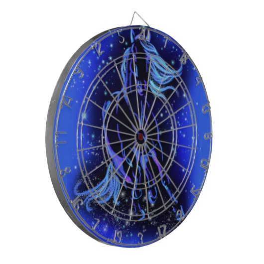 Running Horse Dart Board Dartscheibe (Vorderseite Links)