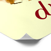 Running Horse Dreams Motivational Artwork Poster (Ecke)