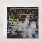 Running Horse Ghosts Beängstigendes BarHalloween Karte (Vorderseite)