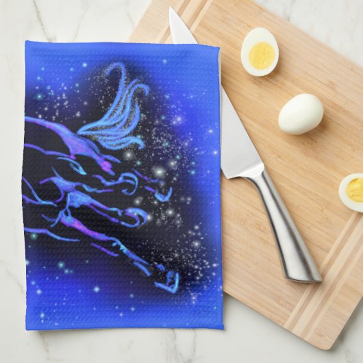 Running Horse Kitchtuch Geschirrtuch (Viertel Falte)