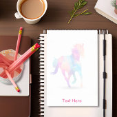 Running Horse Lo Poly Geometric Rainbow Post-it Klebezettel
