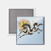 Running Horse Magnet (Vorderseite/Rückseite)