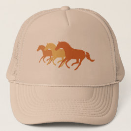 Running Horse (Orange) Truckerkappe