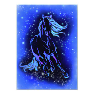 Running Horse Poster