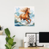 Running Horse Poster (Heimbüro)