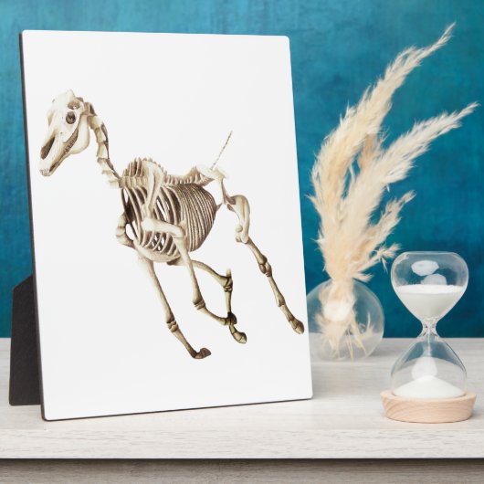 Running Horse Skeleton Fotoplatte (Seite)
