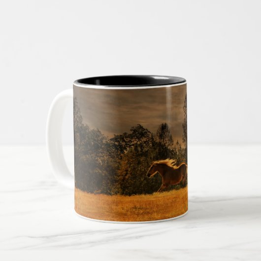 Running Horse Tasse (Vorderseite Links)
