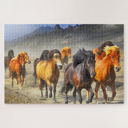 Running Horses Jigsaw Puzzle (Horizontal)