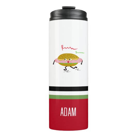 Running-Hotdog Thermosbecher (Vorderseite)
