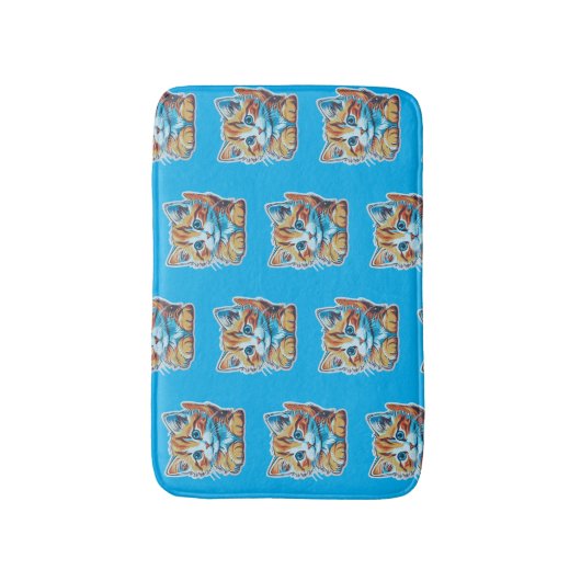 Running into orange kittens badematte (Vorderseite Vertikal)