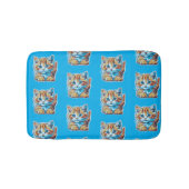 Running into orange kittens badematte (Vorderseite)