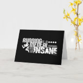 Running is a Mental Sport Karte (Gelbe Blume)