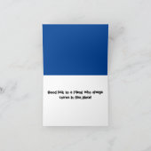 Running Isn nicht für Hühner - Marathon-Spaß Karte (Innenseite)