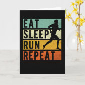 Running Joggen Jogger Geschenk Karte (Gelbe Blume)