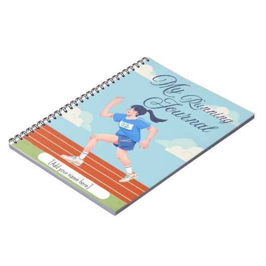 Running Journal | Personalized Fitness Tracker Notizblock (Linke Seite)