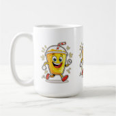 **Running Juice Cup Cartoon – Fun Street Drink Cha Kaffeetasse (Links)