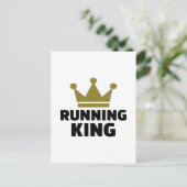 Running King Postkarte (Stehend Vorderseite)