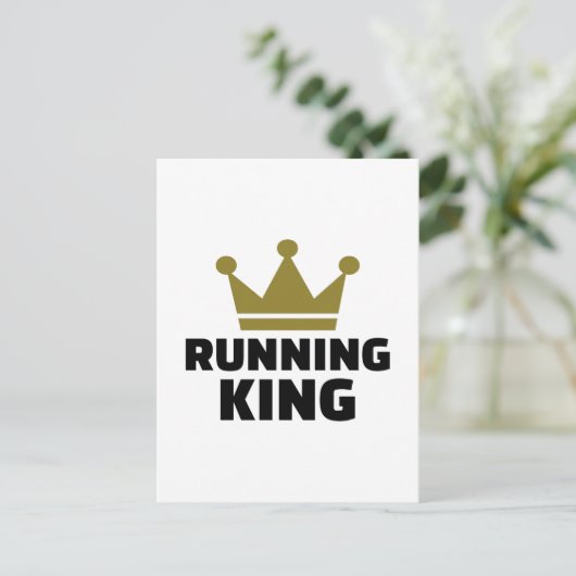 Running King Postkarte (Stehend Vorderseite)