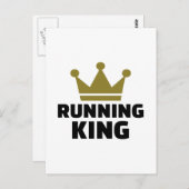 Running King Postkarte (Vorne/Hinten)