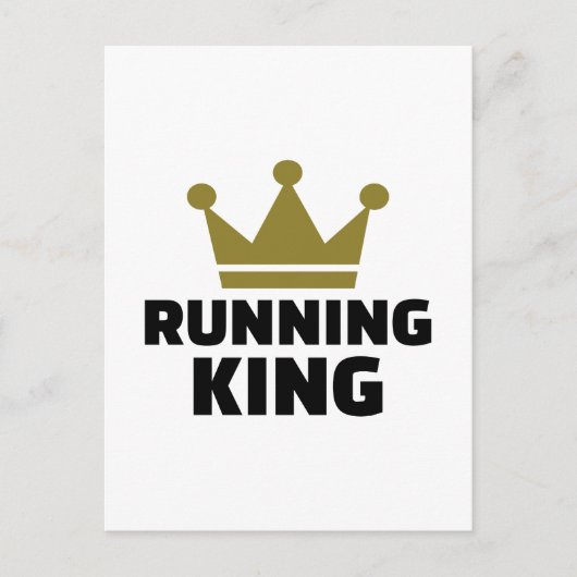 Running King Postkarte (Vorderseite)