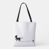 Running Kitten Tote Bag Tasche (Rückseite)