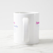 Running Late Is My Cardio Jumbo-Tasse (Rückseite)