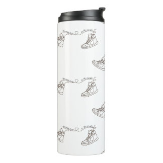 Running Late Is My Cardio Sneaker Thermosbecher