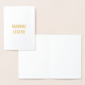 Running Legend Gratulations viel Glück-Karte Folienkarte (Anzeige)