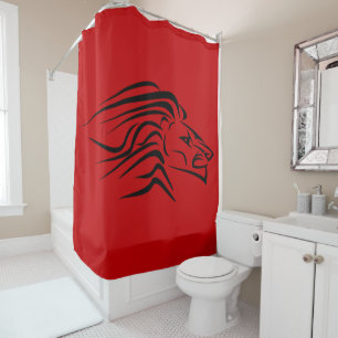 Running Lion Duschvorhang rot - Ihre Farben