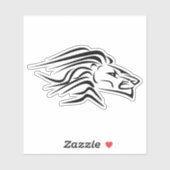 Running Lion Sticker (Blatt)