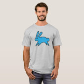 Running Little Blue Bunny T-Shirt (Vorne ganz)
