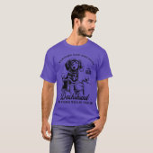 Running Low and Slow Dachshund Motorcycle Club Fun T-Shirt (Vorne ganz)