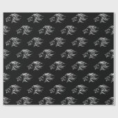Running Löwen wrapping Papier Ihre Farben - Schwar Geschenkpapier (Flach)
