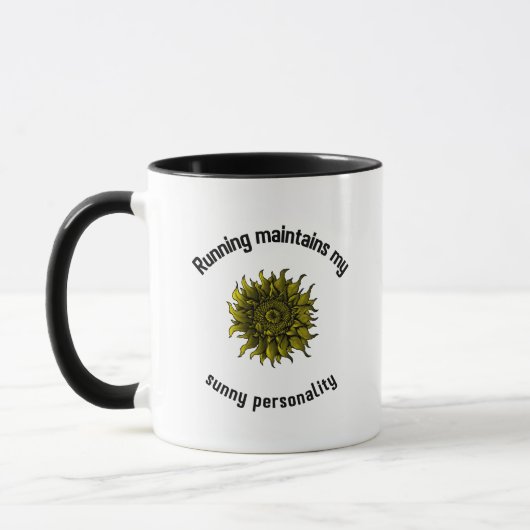 Running maintains my sunny personality tasse (Links)