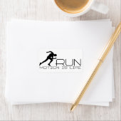 Running Man Adressaufkleber (Insitu)