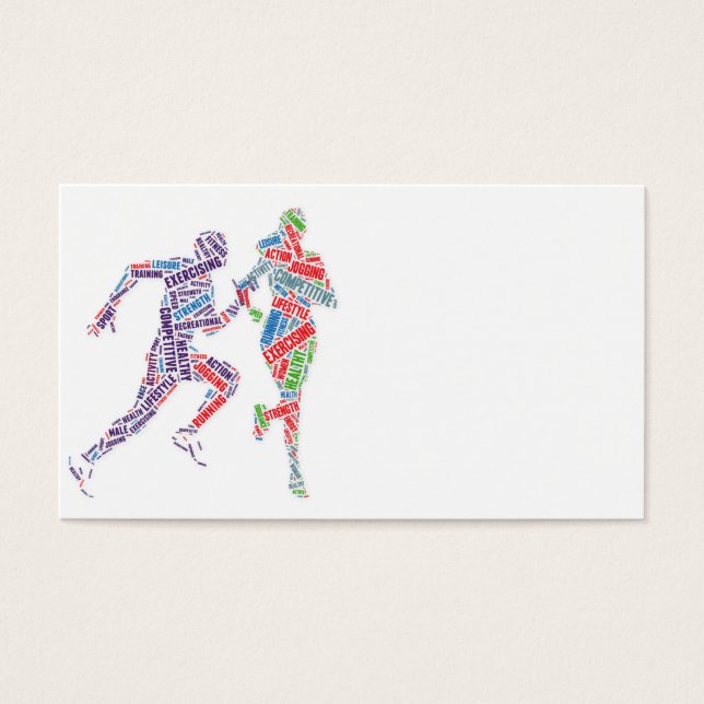Running man and girl (Vorderseite)
