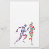 Running man and girl flyer (Vorne)